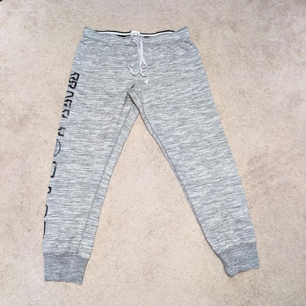 Victoria's secret pink Grey and Black sequin Joggers